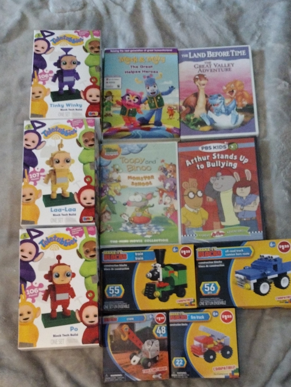 Assorted Kids DVD & Toy Bundle - Colorful Characters Collection